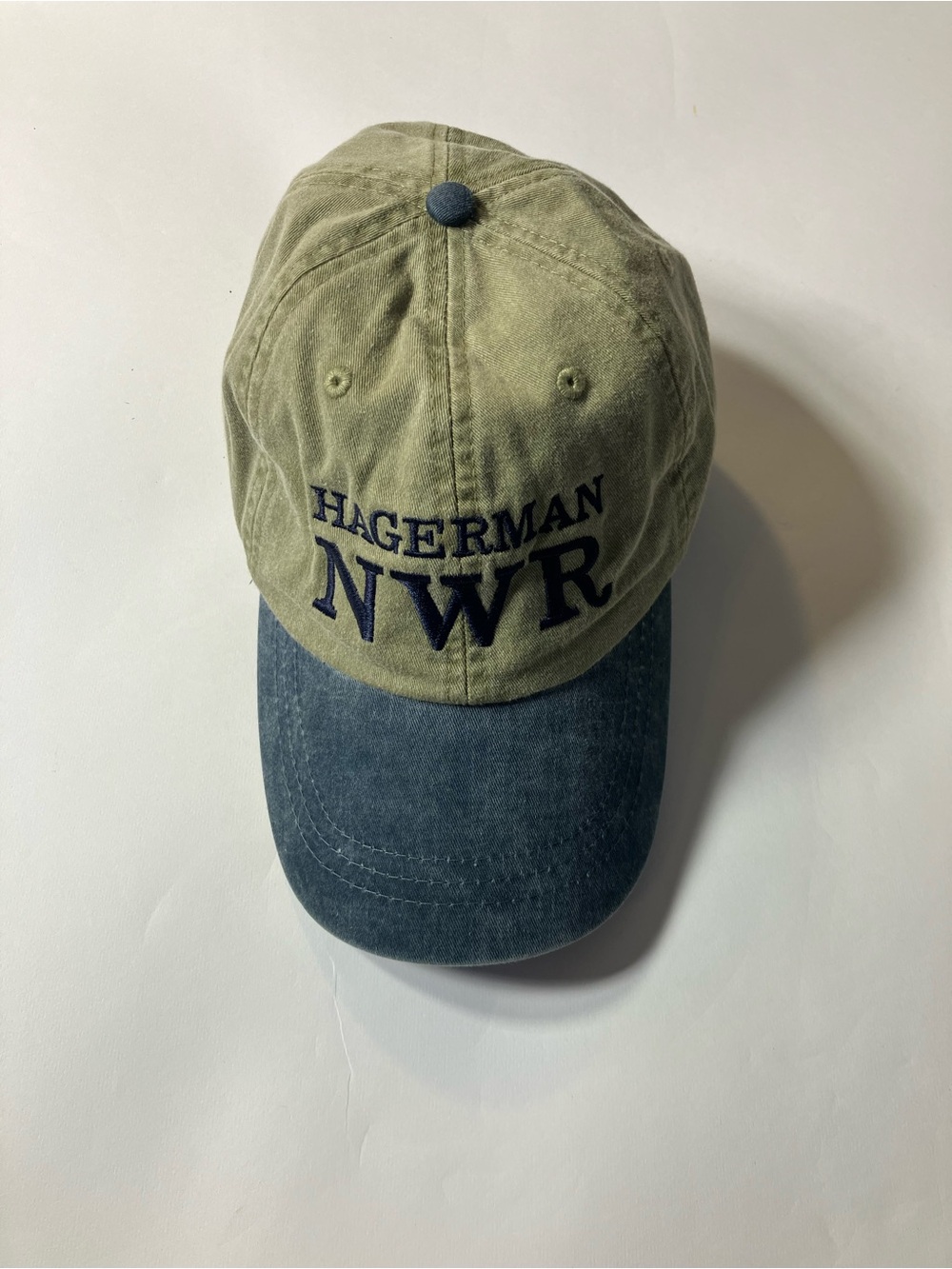 Hagerman NWR Two-Tone Baseball Cap - Olive & Navy